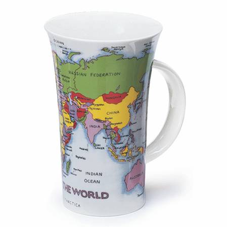Dunoon Map of the World Mug